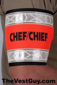 CHEF / CHIEF armband with reflective - custom reflective armband
