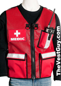 Red Medic Vest with reflective