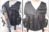 black p90 tactical vest with pouches