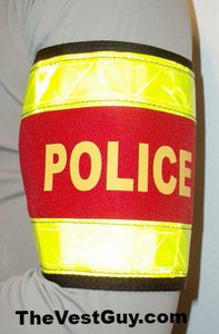 Reflective POLICE armband - Custom arm band by TheVestGuy.com – The Vest Guy | Armbänder