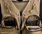 Inside of utility pockets of mesh photo vest