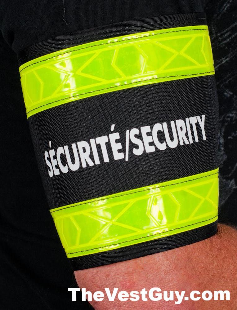 Reflective SECURITY armband - Custom arm band by TheVestGuy.com – The ...